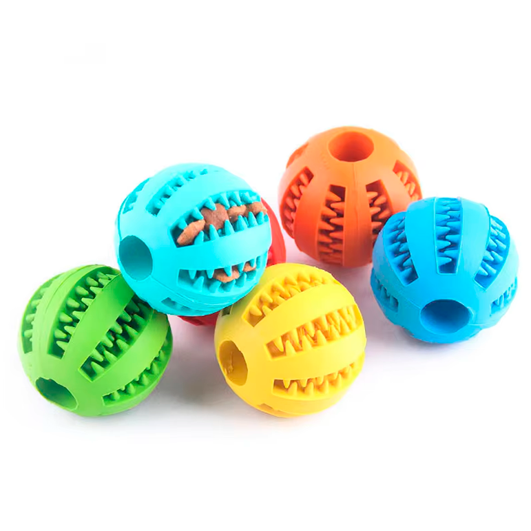 Pelota de goma Interactiva para perros pequeños