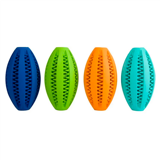 Pelota rugby anti-stress para perro